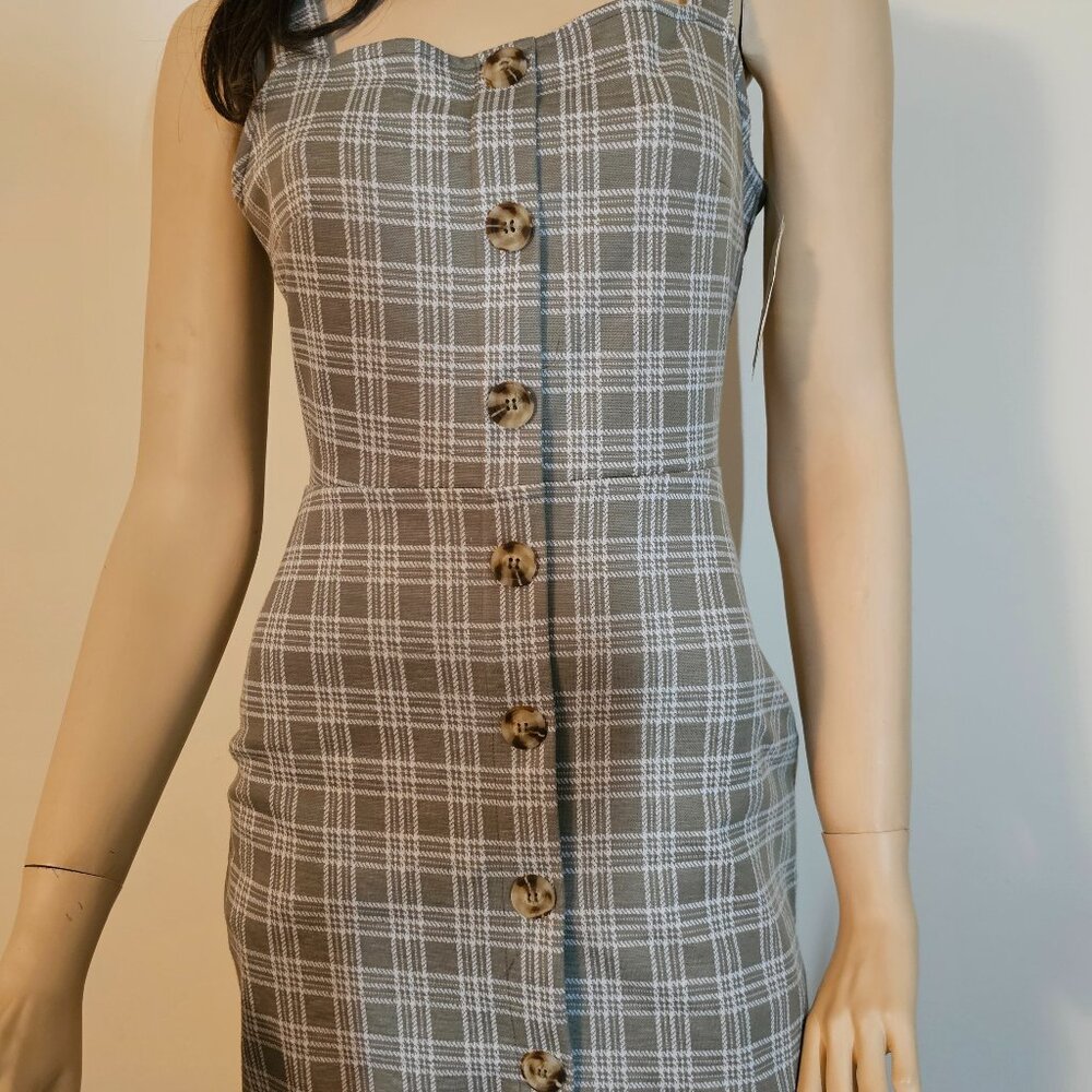 Altar'd State Women's Olive Tan Dress